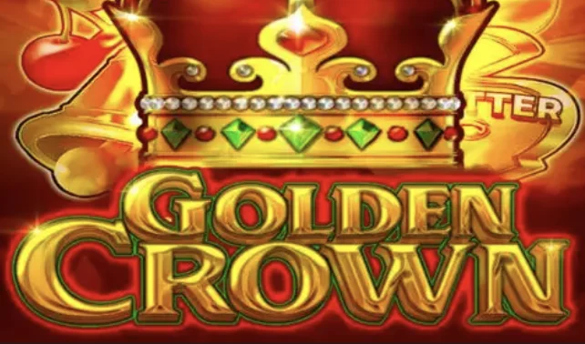 Logo ufficiale di Golden Crown slot con corona dorata su sfondo rosso